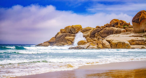 Scenic view of sea against sky