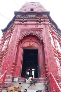 Low angle view of historical building against sky