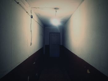 View of empty corridor