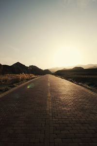 Scenic view of landscape against sky during sunset