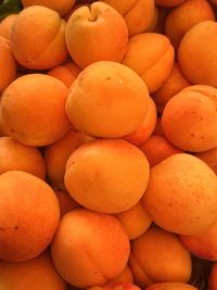 Full frame shot of oranges in market