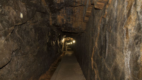 Close-up of tunnel