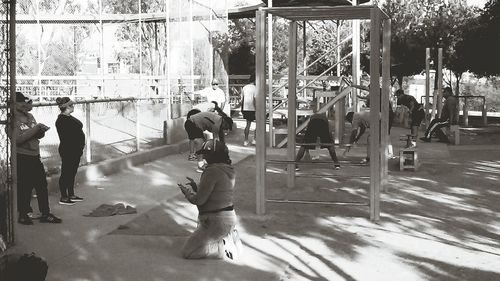 Woman standing in park