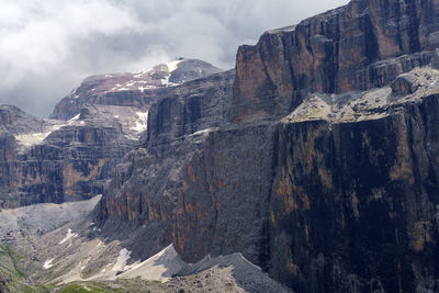 Rock formations on mountain