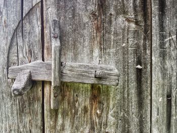 Full frame shot of rusty metal door