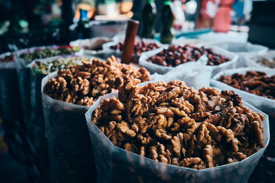 Walnut kernels at bazaar market