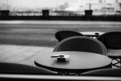 Close-up of hat on table