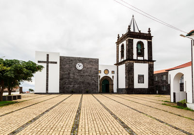  low angle view of church against sky