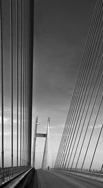 View of suspension bridge