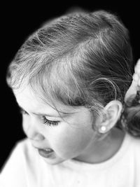 Close-up portrait of cute girl