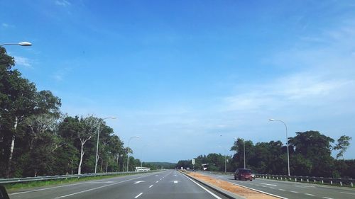 Road passing through landscape