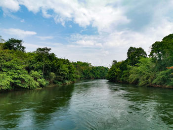 Scenic view of river against sky