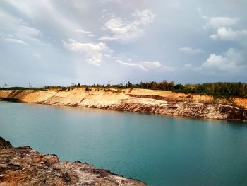 Scenic view of sea against sky