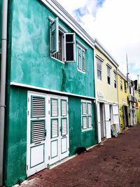 Low angle view of building against sky
