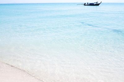 Low section of boat in sea