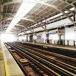 Railroad station platform