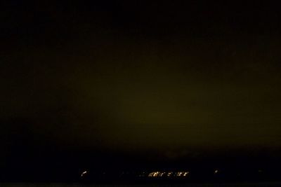 Illuminated sky at night