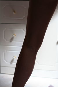 Low section of woman legs