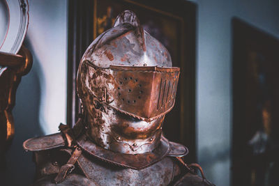 Close-up of armor suit