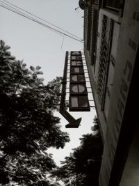 Low angle view of built structure against sky