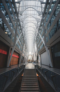 Low angle view of modern ceiling