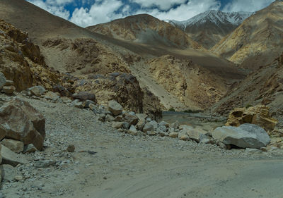 Rock formations in desert