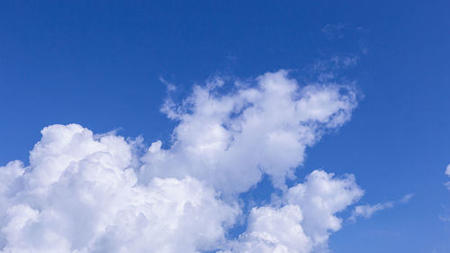 Low angle view of clouds in sky