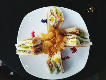 Close-up of food in plate