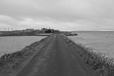 Scenic view of road against sky