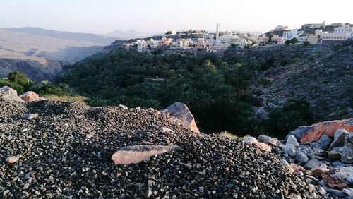 Scenic view of mountain against sky