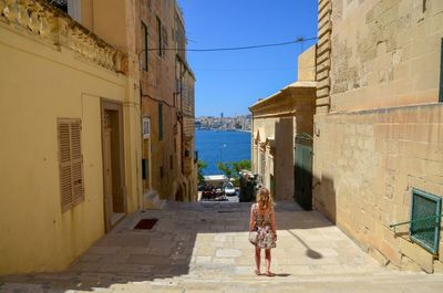 A woman in valletta, capital of malta