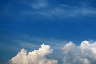 Low angle view of clouds in sky