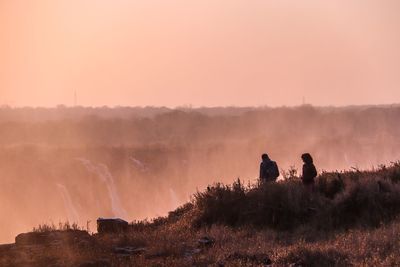 Victoria falls sunset 