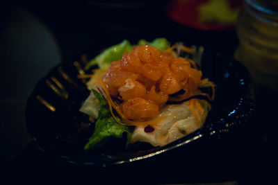 Close-up of food in plate