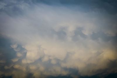 Low angle view of clouds in sky