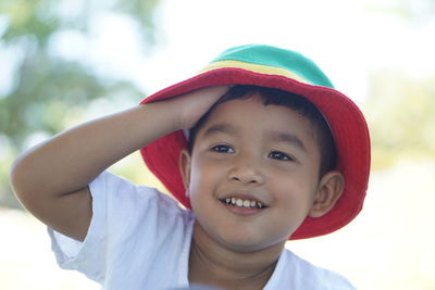 Portrait of smiling boy