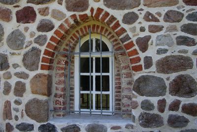 Entrance of historic building