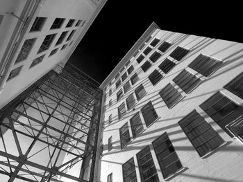 Low angle view of modern building against sky