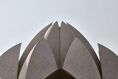 Low angle view of building against clear sky