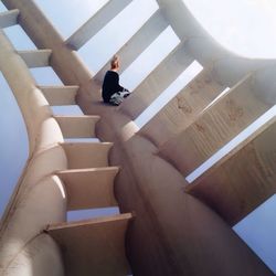 Woman looking at sky