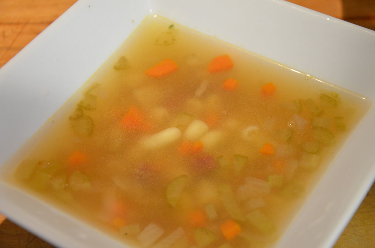 CLOSE-UP OF SOUP