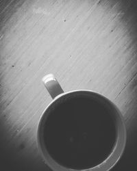 Close-up of coffee cup on table