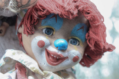 Close-up portrait of smiling girl