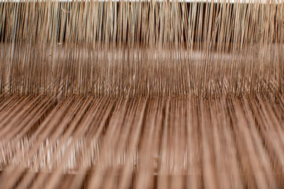 Full frame shot of wool on wood