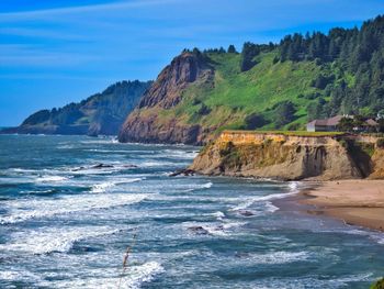 Scenic view of sea against sky