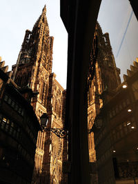 Low angle view of buildings against sky