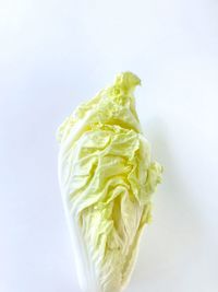 Close-up of ice cream over white background