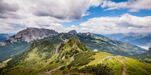 Panoramic view of landscape against sky