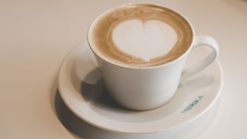 Close-up of coffee on table