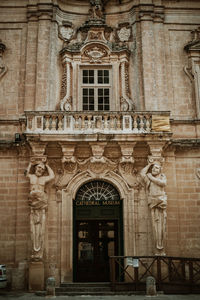 Facade of historic building